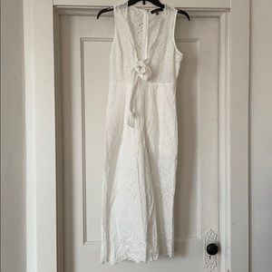 Blue Blush White Lace Jumpsuit!